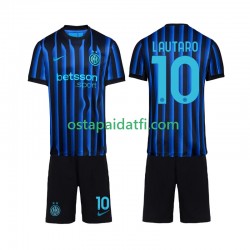 Inter Milan Lapset Kotipeli Jalkapallopaidat 2025-2026 Lautaro Martinez 10 Lyhythihainen