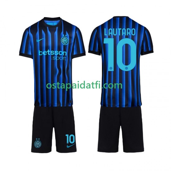 Inter Milan Lapset Kotipeli Jalkapallopaidat 2025-2026 Lautaro Martinez 10 Lyhythihainen