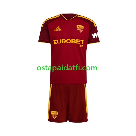AS Roma Lapset Kotipeli Jalkapallopaidat 2026-2027 Lyhythihainen