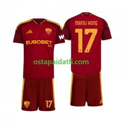 AS Roma Lapset Kotipeli Jalkapallopaidat 2026-2027 Manu Kone 17 Lyhythihainen