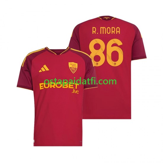 AS Roma Miehet Kotipeli Jalkapallopaidat 2026-2027 Rodrigo Mora 86 Lyhythihainen