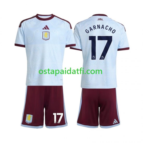 Aston Villa Lapset Kolmaspeli Jalkapallopaidat 2026-2027 Alejandro Garnacho 17 Lyhythihainen