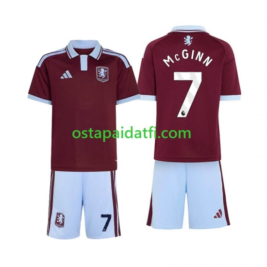 Aston Villa Lapset Kotipeli Jalkapallopaidat 2026-2027 John McGinn 7 Lyhythihainen