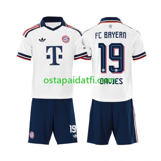 FC Bayern München Lapset Vieraspeli Jalkapallopaidat 2026-2027 Alphonso Davies 19 Lyhythihainen