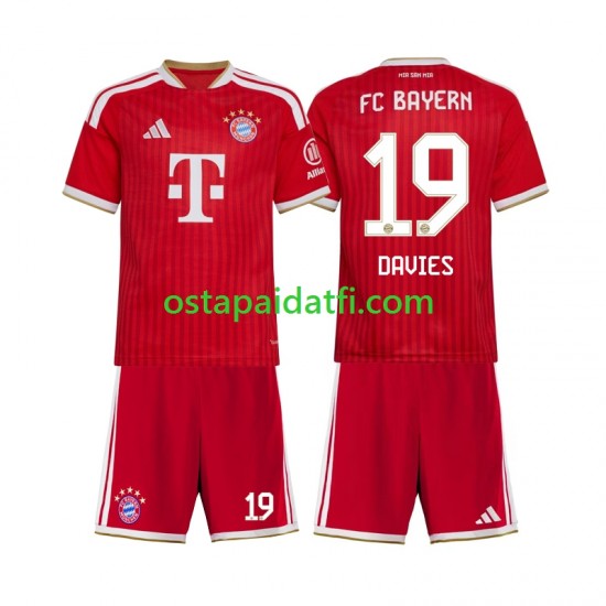 FC Bayern München Lapset Kotipeli Jalkapallopaidat 2026-2027 Alphonso Davies 19 Lyhythihainen