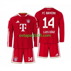 FC Bayern München Lapset Kotipeli Jalkapallopaidat 2026-2027 Luis Diaz 14 Pitkähihainen