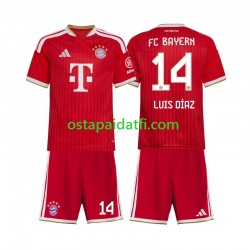 FC Bayern München Lapset Kotipeli Jalkapallopaidat 2026-2027 Luis Diaz 14 Lyhythihainen