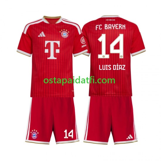 FC Bayern München Lapset Kotipeli Jalkapallopaidat 2026-2027 Luis Diaz 14 Lyhythihainen
