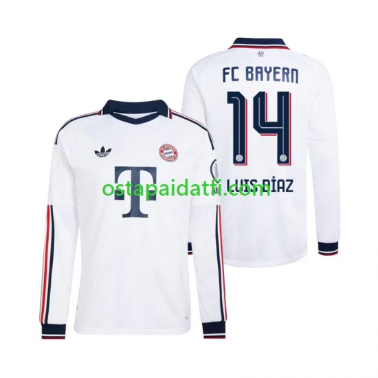 FC Bayern München Miehet Vieraspeli Jalkapallopaidat 2026-2027 Luis Diaz 14 Pitkähihainen
