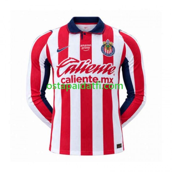 CD Guadalajara Miehet Kotipeli Jalkapallopaidat 2026-2027 Pitkähihainen
