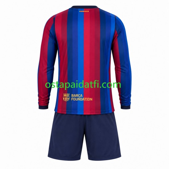 FC Barcelona Lapset Kotipeli Jalkapallopaidat 2026-2027 Pitkähihainen
