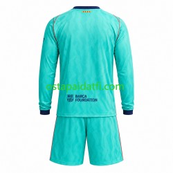 FC Barcelona Lapset Kolmaspeli Jalkapallopaidat 2026-2027 Pitkähihainen