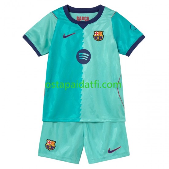 FC Barcelona Lapset Kolmaspeli Jalkapallopaidat 2026-2027 Lyhythihainen