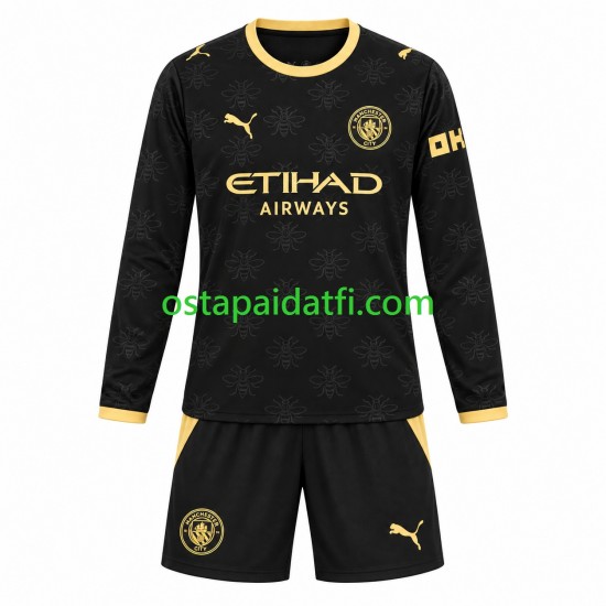 Manchester City Lapset Vieraspeli Jalkapallopaidat 2026-2027 Pitkähihainen
