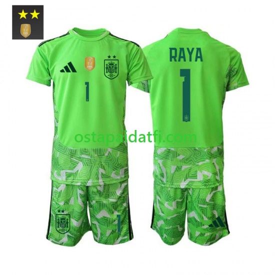 Espanja Lapset Maalivahdin Kolmaspeli Jalkapallopaidat 2026-2027 David Raya 1 Lyhythihainen