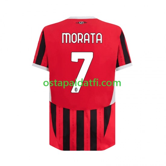 AC Milan Miehet Kotipeli Jalkapallopaidat 2024-2025 Alvaro Morata 7 Lyhythihainen