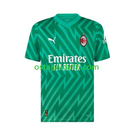 AC Milan Miehet Maalivahdin Kotipeli Jalkapallopaidat 2023-2024 Mike Maignan 16 Lyhythihainen