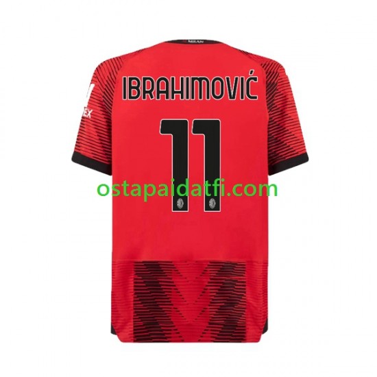 AC Milan Miehet Kotipeli Jalkapallopaidat 2023-2024 Ibrahimovic 11 Lyhythihainen