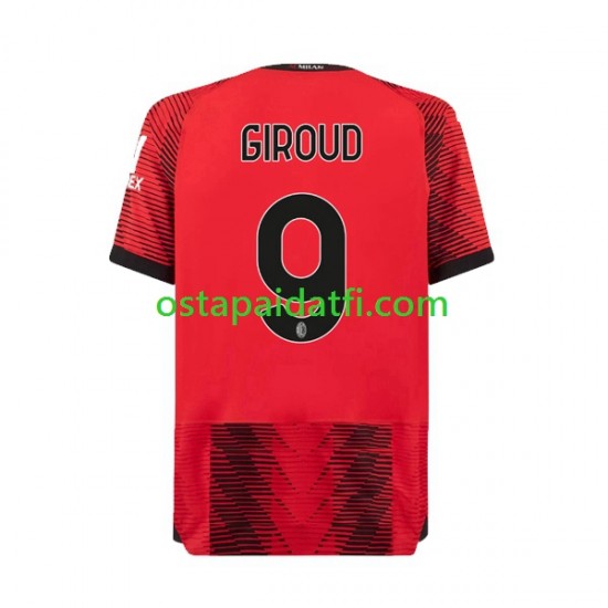 AC Milan Miehet Kotipeli Jalkapallopaidat 2023-2024 Olivier Giroud 9 Lyhythihainen