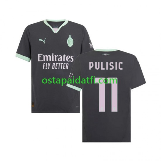 AC Milan Miehet Kolmaspeli Jalkapallopaidat 2024-2025 Pulisic 11 Lyhythihainen