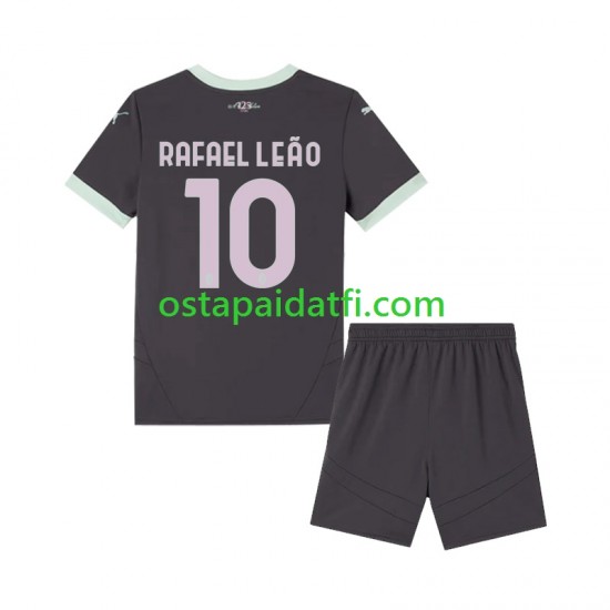 AC Milan Lapset Kolmaspeli Jalkapallopaidat 2024-2025 Rafael Leao 10 Lyhythihainen