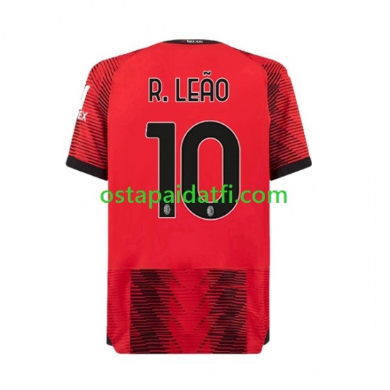 AC Milan Miehet Kotipeli Jalkapallopaidat 2023-2024 Rafael Leao 10 Lyhythihainen
