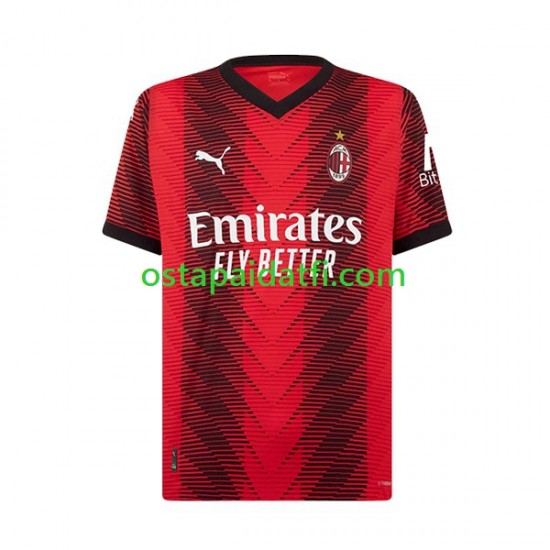 AC Milan Miehet Kotipeli Jalkapallopaidat 2023-2024 Rafael Leao 10 Lyhythihainen