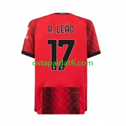AC Milan Miehet Kotipeli Jalkapallopaidat 2023-2024 Rafael Leao 17 Lyhythihainen
