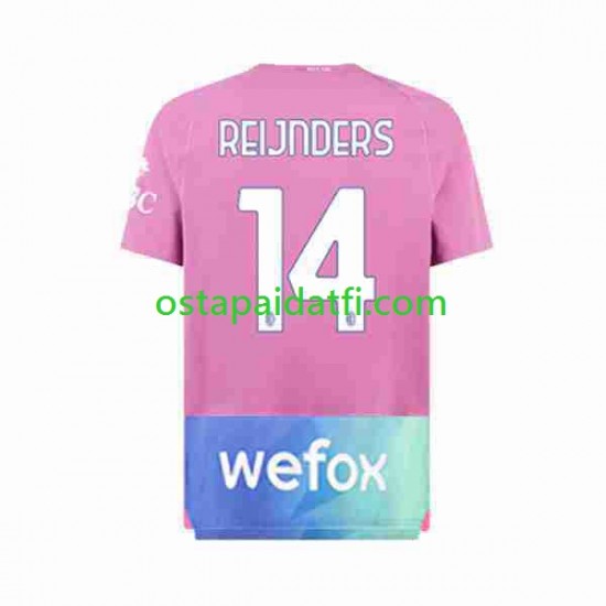 AC Milan Miehet Kolmaspeli Jalkapallopaidat 2023-2024 Tijjani Reijnders 14 Lyhythihainen