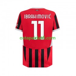 AC Milan Miehet Kotipeli Jalkapallopaidat 2024-2025 ibrahimovic 11 Lyhythihainen