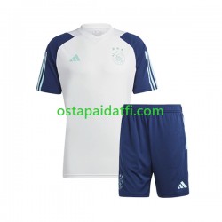 AFC Ajax Sininen Valkoinen 2023-2024 Traning Jersey and Shorts