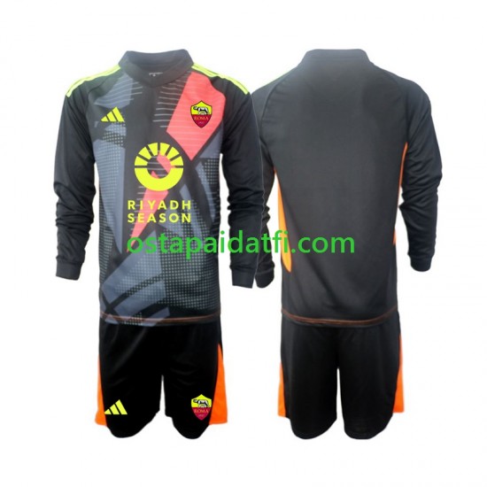 AS Roma Lapset Maalivahdin Kotipeli Jalkapallopaidat 2024-2025 Pitkähihainen