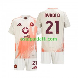 AS Roma Lapset Vieraspeli Jalkapallopaidat 2024-2025 Paulo Dybala 21 Lyhythihainen