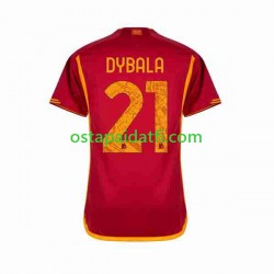 AS Roma Miehet Kotipeli Jalkapallopaidat 2023-2024 Paulo Dybala 21 Lyhythihainen