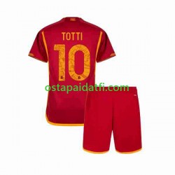 AS Roma Lapset Kotipeli Jalkapallopaidat 2023-2024 Totti 10 Lyhythihainen