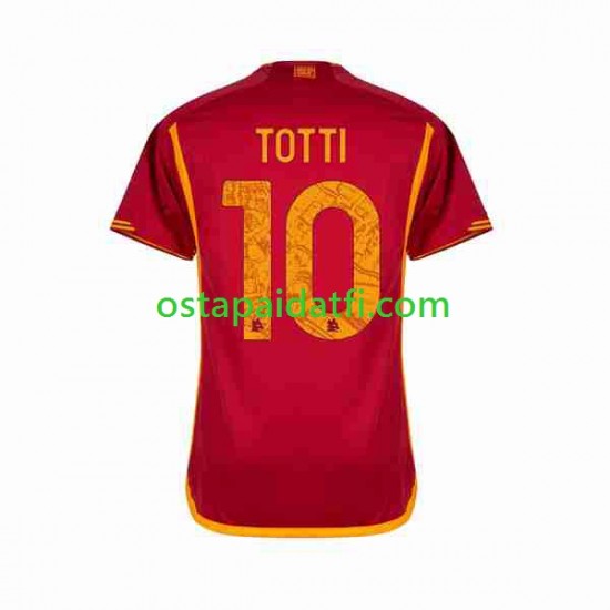 AS Roma Miehet Kotipeli Jalkapallopaidat 2023-2024 Totti 10 Lyhythihainen