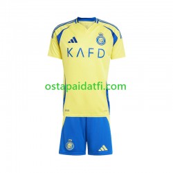 Lapset Kotipeli Jalkapallopaidat 2024-2025 Al Nassr Lyhythihainen