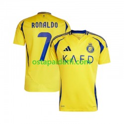 Miehet Kotipeli Jalkapallopaidat 2024-2025 Al Nassr Cristiano Ronaldo 7 Lyhythihainen