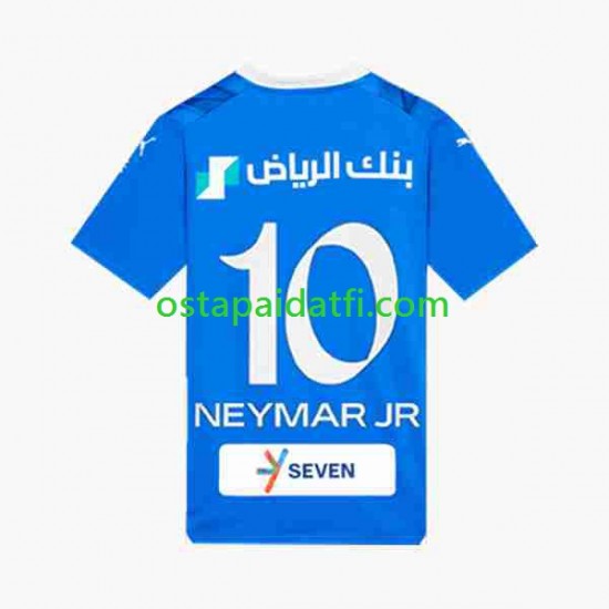 Miehet Kotipeli Jalkapallopaidat 2023-2024 Al-Hilal Neymar JR 10 Lyhythihainen