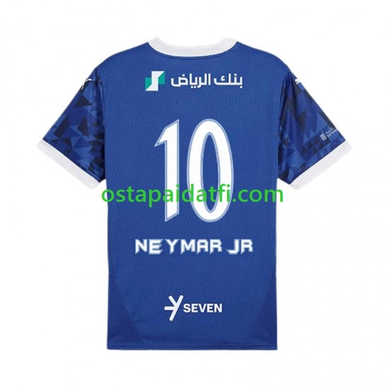 Miehet Kotipeli Jalkapallopaidat 2024-2025 Al-Hilal Neymar JR 10 Lyhythihainen
