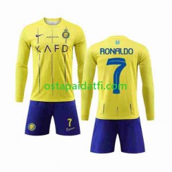 Al-Nassr Lapset Kotipeli Jalkapallopaidat 2023-2024 Cristiano Ronaldo 7 Pitkähihainen