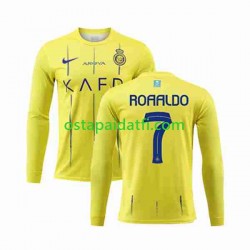Al-Nassr Miehet Kotipeli Jalkapallopaidat 2023-2024 Ronaldo 7 Pitkähihainen