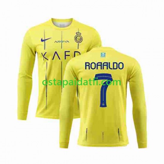 Al-Nassr Miehet Kotipeli Jalkapallopaidat 2023-2024 Ronaldo 7 Pitkähihainen