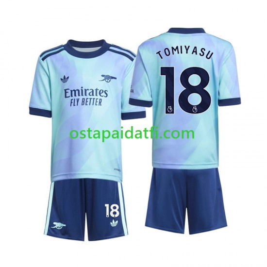 Arsenal Lapset Kolmaspeli Jalkapallopaidat 2024-2025 Takehiro Tomiyasu 18 Lyhythihainen