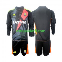 Aston Villa Lapset Maalivahdin Kotipeli Jalkapallopaidat 2024-2025 Pitkähihainen