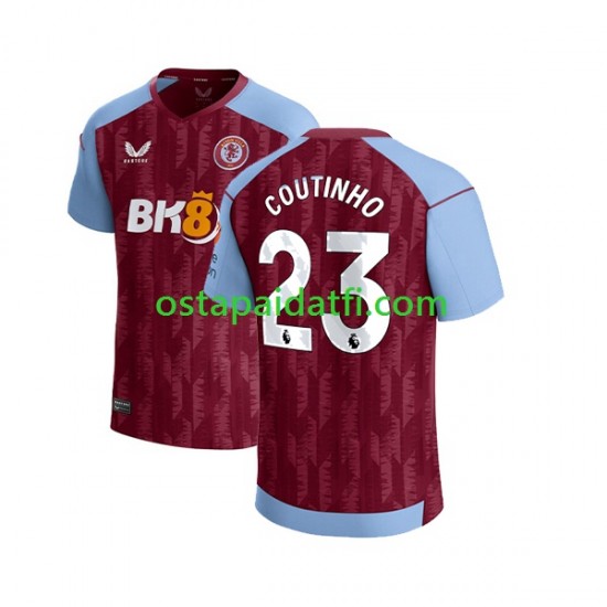 Aston Villa Miehet Kotipeli Jalkapallopaidat 2023-2024 Philippe Coutinho 23 Lyhythihainen