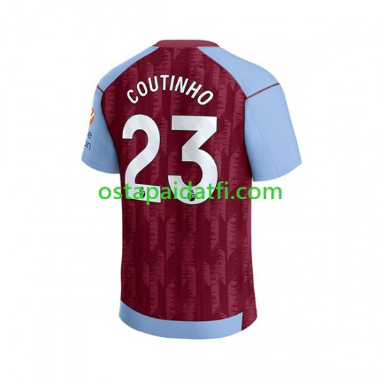 Aston Villa Miehet Kotipeli Jalkapallopaidat 2023-2024 Philippe Coutinho 23 Lyhythihainen