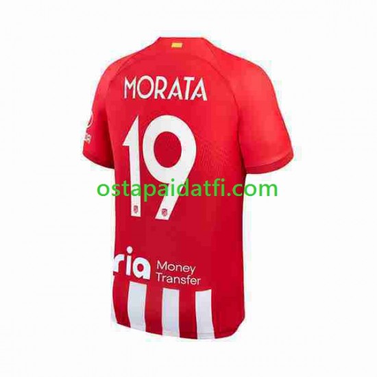 Atlético Madrid Miehet Kotipeli Jalkapallopaidat 2023-2024 2 Alvaro Morata 19 Lyhythihainen