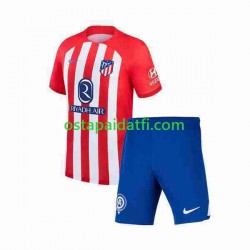 Atlético Madrid Lapset Kotipeli Jalkapallopaidat 2023-2024 2 Lyhythihainen