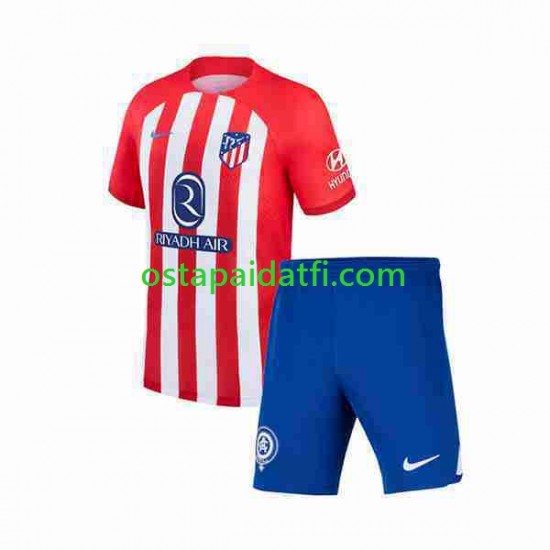 Atlético Madrid Lapset Kotipeli Jalkapallopaidat 2023-2024 2 Lyhythihainen